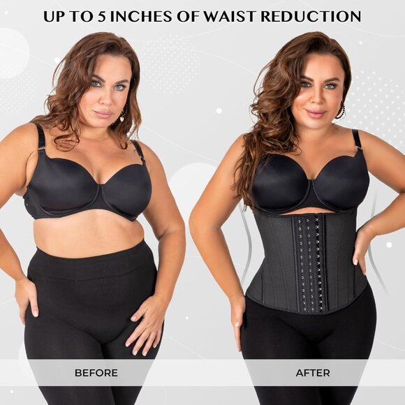 Short Torso Waist Cincher Shapewear Underbust Corset Waist Trainer for Women's - Picture 7 of 7